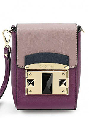 Женская сумочка тёмно-пурпурная недорогая